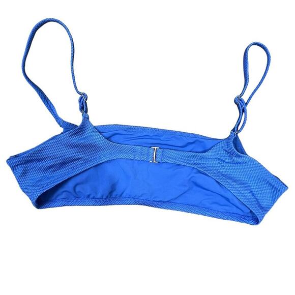 Aerie Shine Pique Twist High Cut Cheeky & Longline Scoop Bikini Set Womens Size - Picture 5 of 7